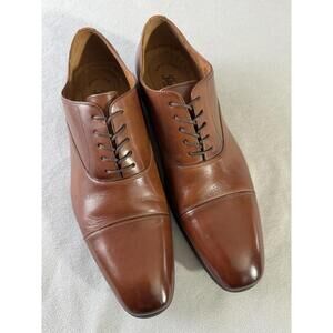 Florsheim Cap Toe Oxford Dress Shoes Mens Size 13 Brown Leather Lace Up